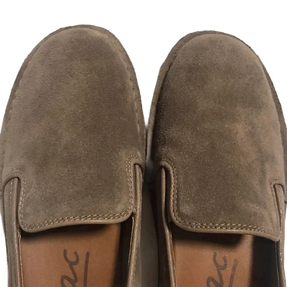 Zodiac Ellie Upper Leather Slip-On Taupgry Loafers Shoes